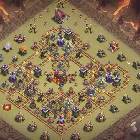 TH10 anti blimp anti 3-star war base layout #056