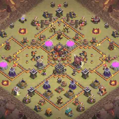 TH10 anti air anti 3-star war base layout #101