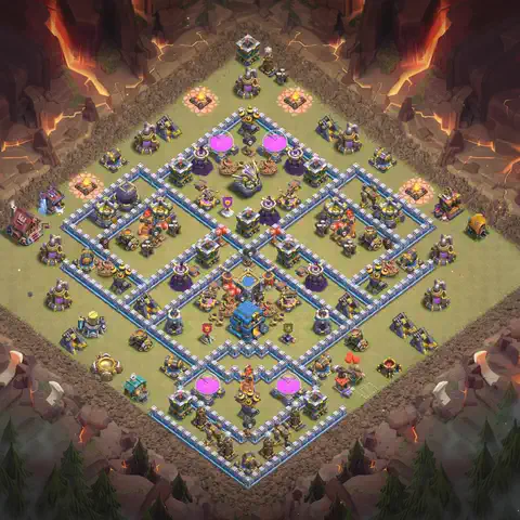 TH12 anti blimp anti 3-star war base layout #113