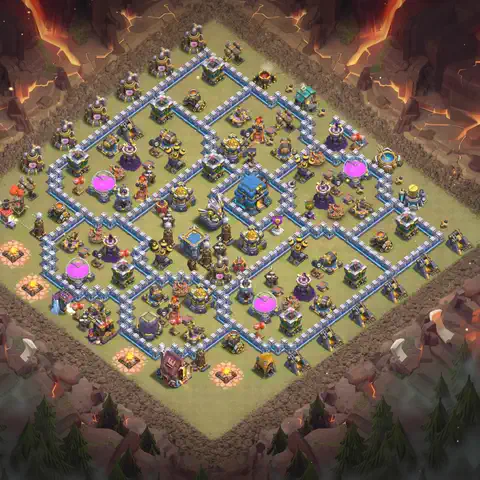 TH12 anti air cwl war base layout #109