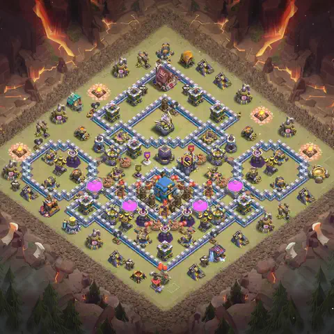 TH12 anti air cwl war base layout #112