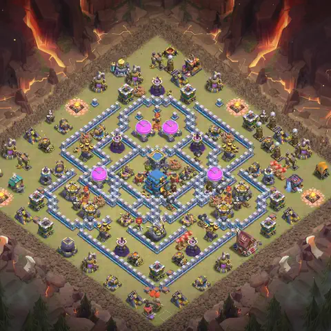TH12 anti e-drag cwl war base layout #115