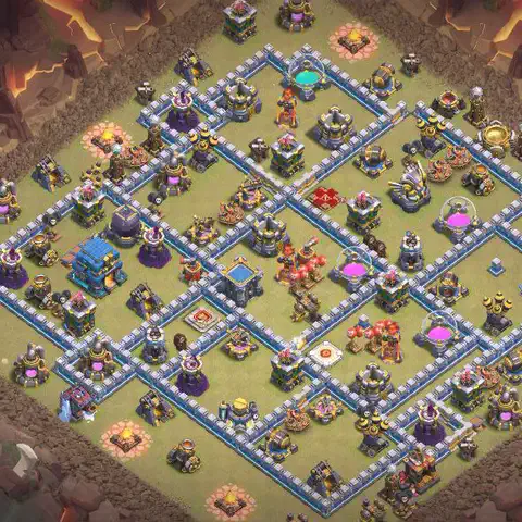 TH12 anti air cwl war base layout #202