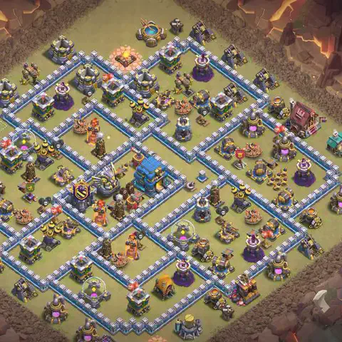 TH12 anti blimp war defense base layout #039