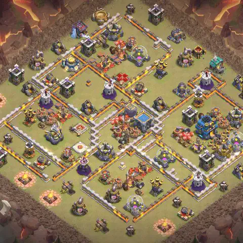 TH12 anti blimp war defense base layout #189