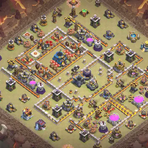TH12 anti blimp war defense base layout #192