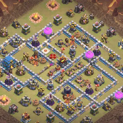 TH12 anti lavaloon war defense base layout #249