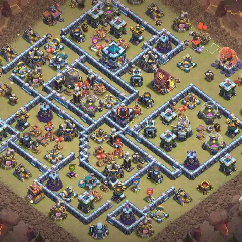 TH13 anti blimp cwl war base layout #019