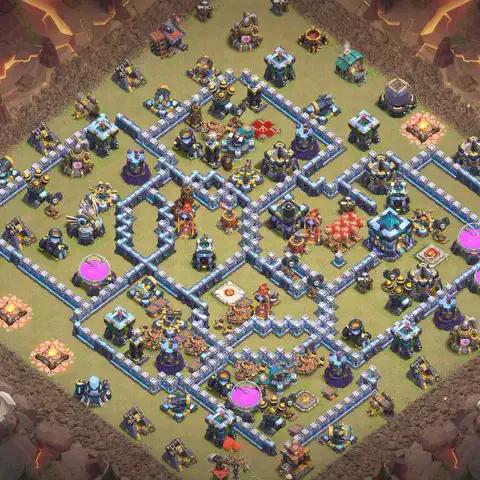TH13 anti e-drag cwl war base layout #031