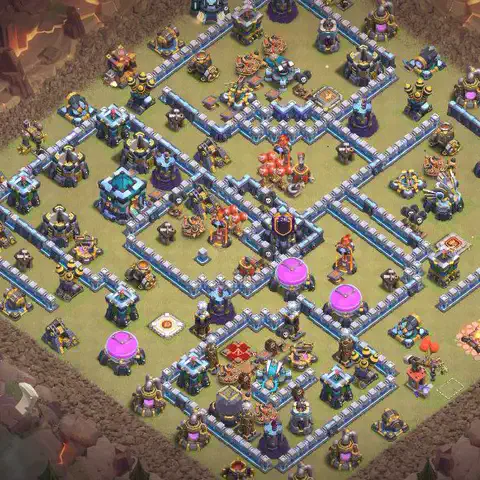 TH13 anti e-drag cwl war base layout #055