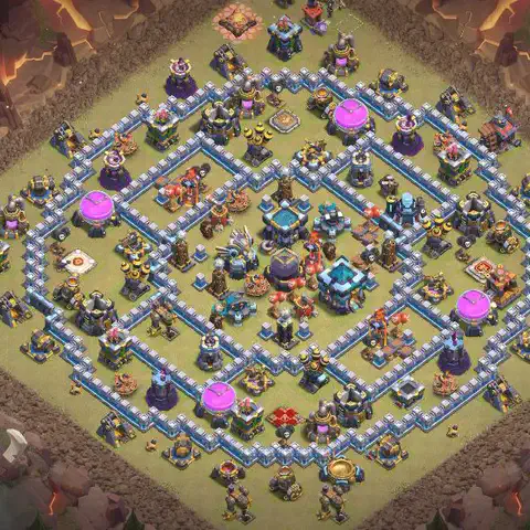 TH13 anti hydra cwl war base layout #073