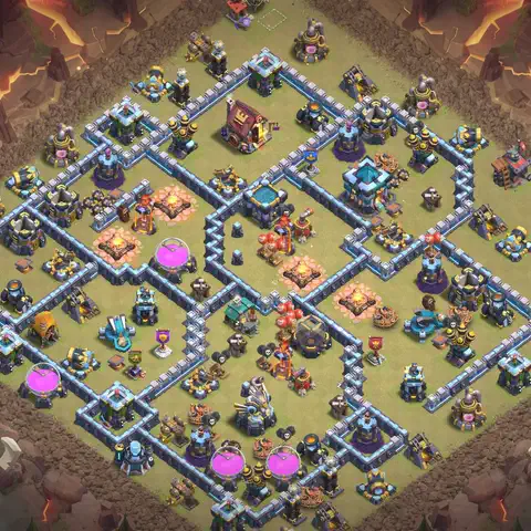 TH13 anti e-drag war defense base layout #012
