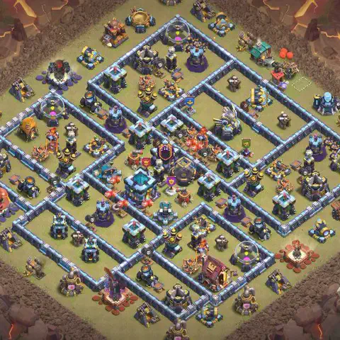 TH13 anti hydra war defense base layout #018