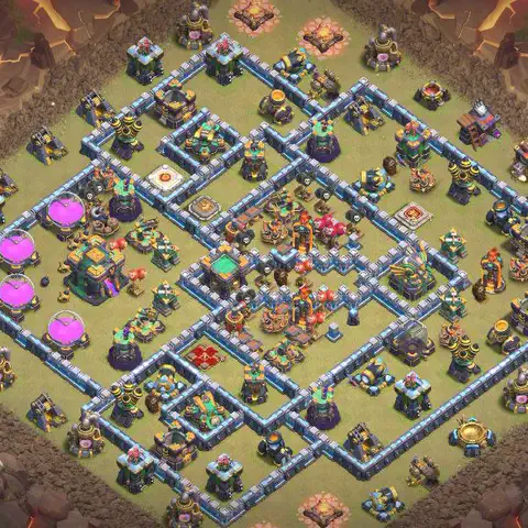 TH14 anti hydra anti 3-star war base layout #029