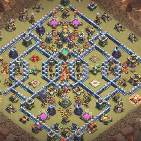 TH14 anti blimp cwl war base layout #022
