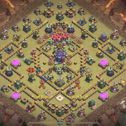 TH14 anti blimp war defense base layout #012