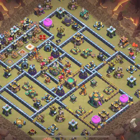 TH14 anti lavaloon war defense base layout #036