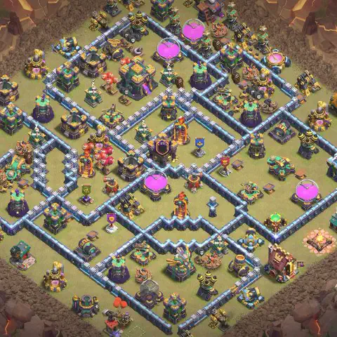 TH14 anti hydra war defense base layout #063