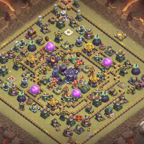 TH15 anti hydra anti 3-star war base layout #086
