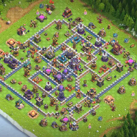 TH15 anti hydra cwl war base layout #007