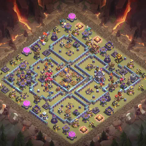 TH15 anti air cwl war base layout #055