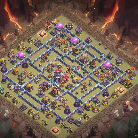 TH15 anti root rider war defense base layout #024