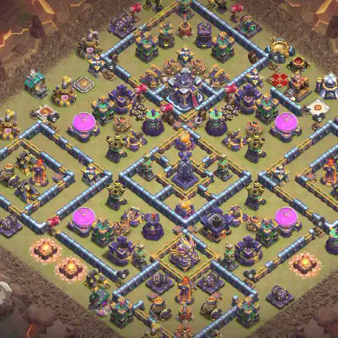 TH15 anti e-drag war defense base layout #036