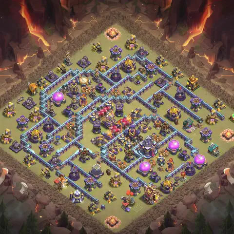 TH15 anti hydra war defense base layout #054