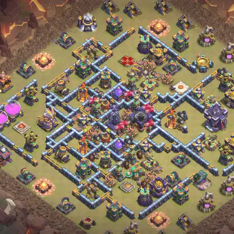 TH15 anti blimp war defense base layout #060
