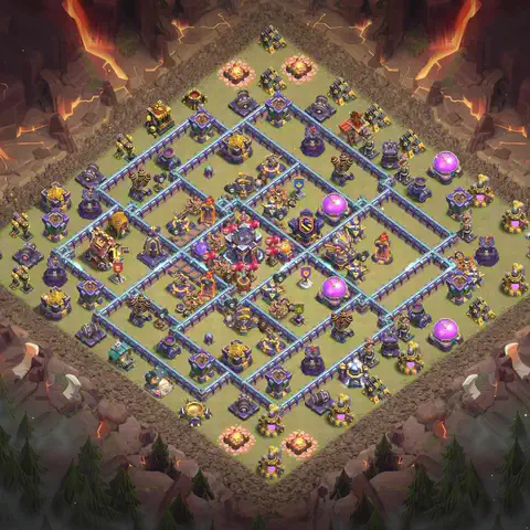 TH15 anti hydra war defense base layout #078