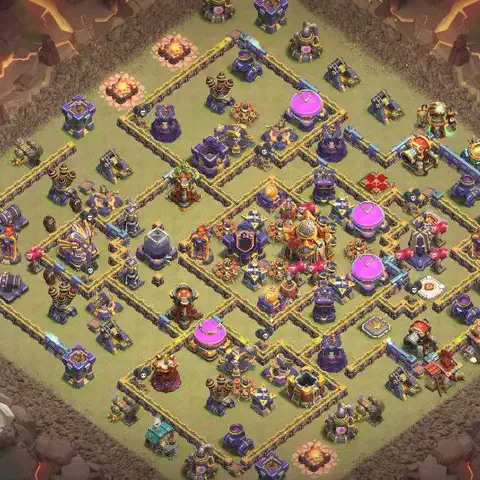 TH16 anti hydra anti 3-star war base layout #062
