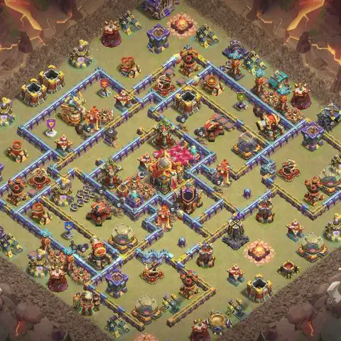 TH16 anti root rider anti 3-star war base layout #065