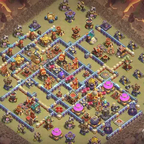 TH16 anti root rider cwl war base layout #028