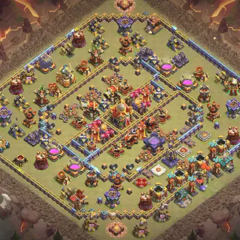 TH16 anti e-drag war defense base layout #036