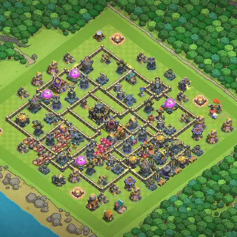 TH17 farming loot base layout #242