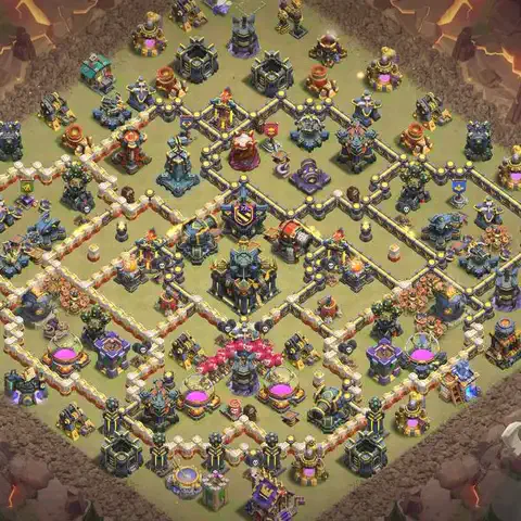 TH17 anti hydra anti 3-star war base layout #125