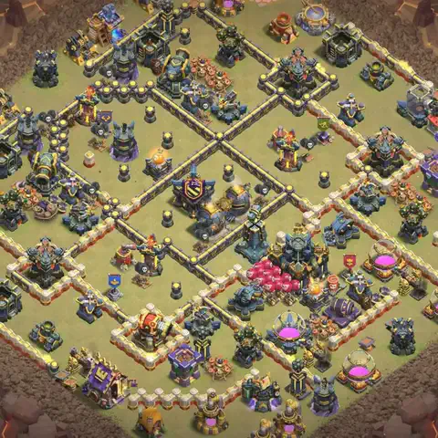 TH17 anti e-drag cwl war base layout #094
