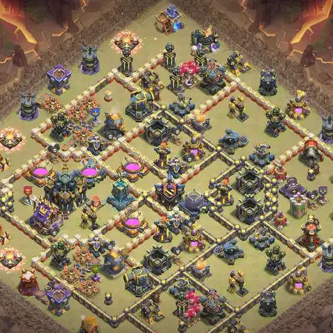TH17 anti blimp cwl war base layout #109
