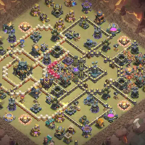 TH17 anti hydra war defense base layout #036