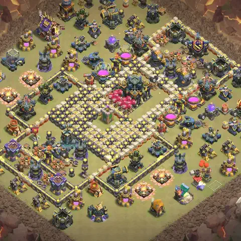 TH17 anti e-drag war defense base layout #087