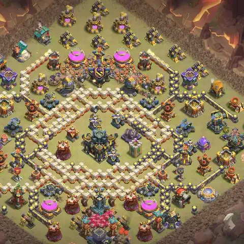 TH17 anti e-drag war defense base layout #162