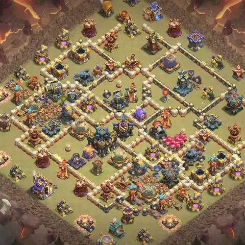 TH17 anti hydra war defense base layout #210