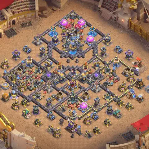 TH18 anti blimp anti 3-star war base layout #005
