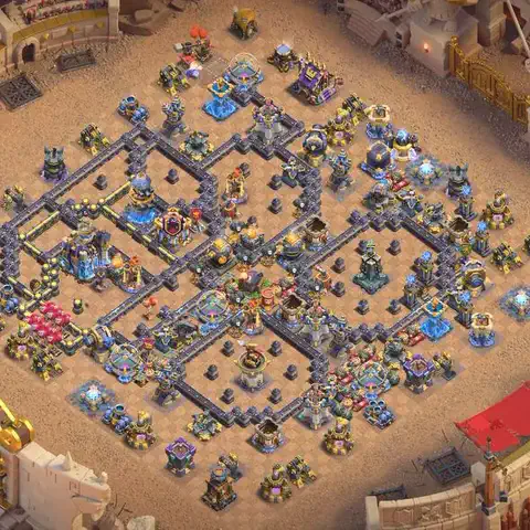 TH18 anti e-drag anti 3-star war base layout #011