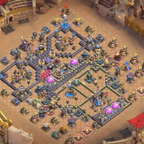TH18 anti root rider anti 3-star war base layout #029