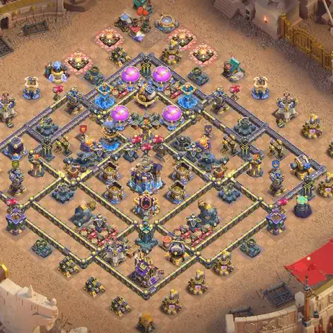 TH18 anti e-drag anti 3-star war base layout #059