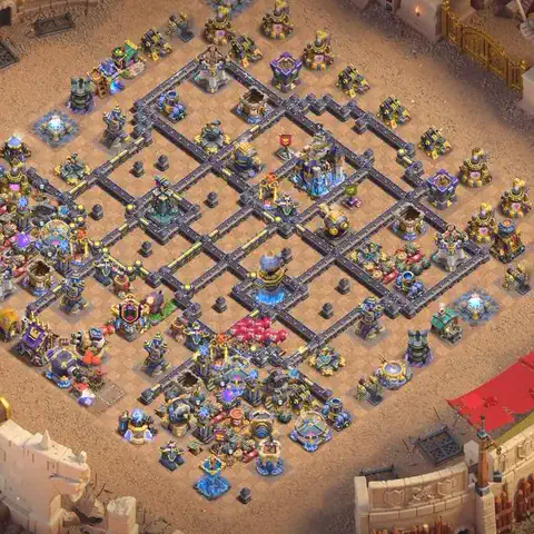 TH18 anti hydra cwl war base layout #010