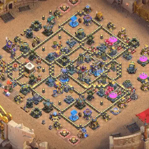 TH18 anti e-drag war defense base layout #108