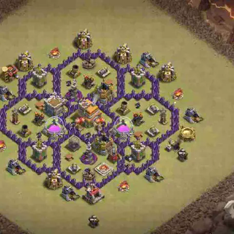TH7 anti air cwl war base layout #025