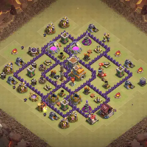 TH7 anti air cwl war base layout #115